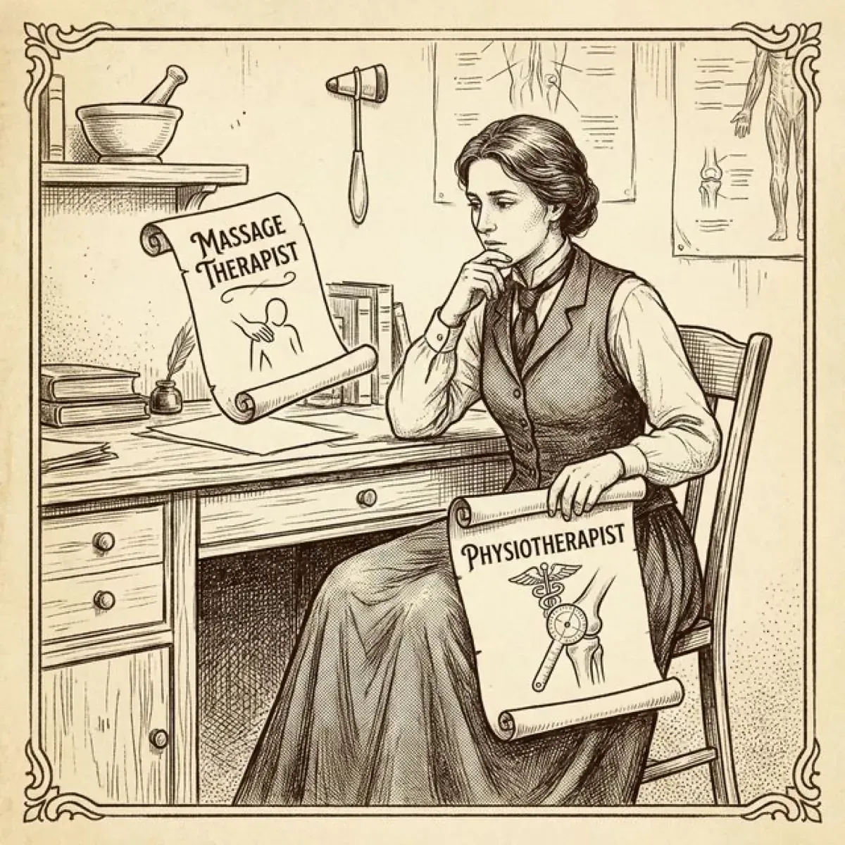 ¿Ir al masoterapeuta o al fisioterapeuta?