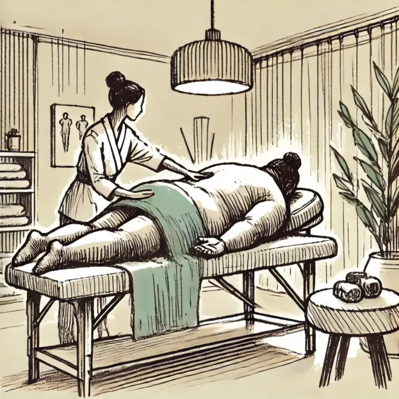 Beneficios del masaje en la población obesa