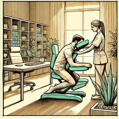 Masajes en la oficina: Tendencia 2025